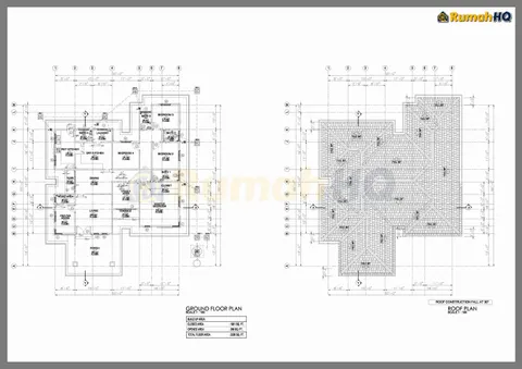 Technical drawing for house RHQ-A5-08, sheet 1 of 5