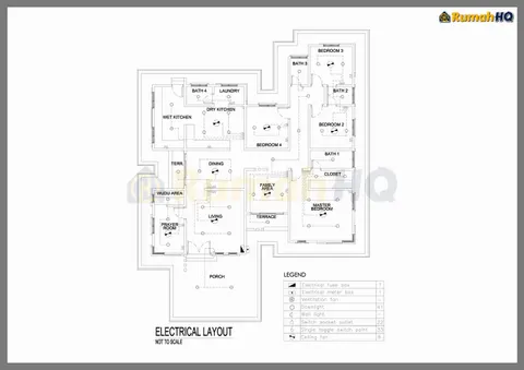 Technical drawing for house RHQ-A5-08, sheet 3 of 5