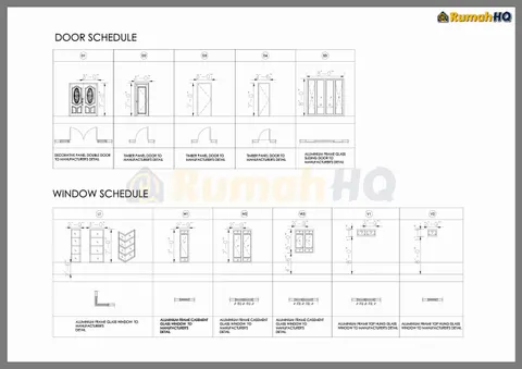 Technical drawing for house RHQ-A5-08, sheet 4 of 5