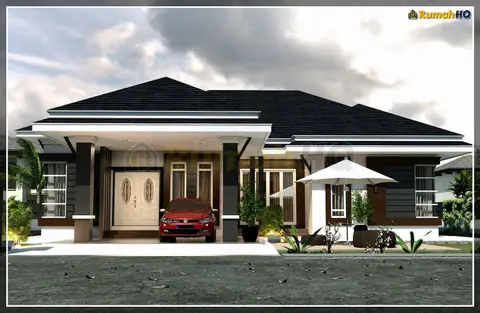 3D view 4 of 5, house RHQ-A5-08 — Bungalow · 1 storey · 4 bed · 4 bath
