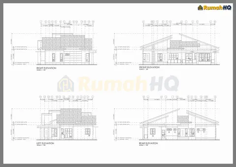 Technical drawing for house RHQ-A5-09, sheet 4 of 7