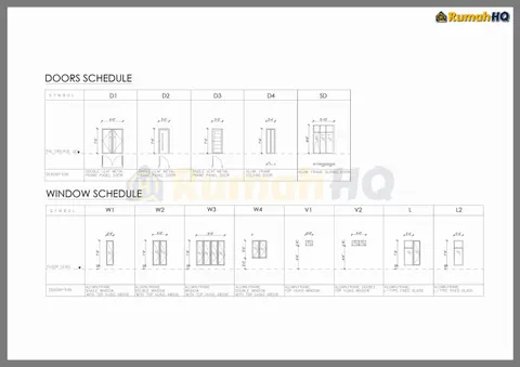 Technical drawing for house RHQ-A5-09, sheet 6 of 7