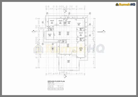 Technical drawing for house RHQ-A5-10, sheet 1 of 7