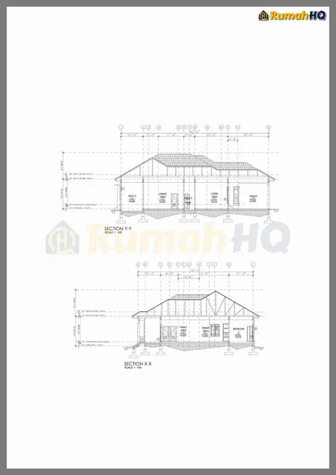 Technical drawing for house RHQ-A5-10, sheet 5 of 7