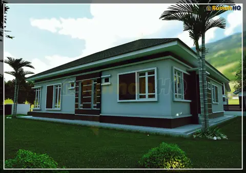 3D view 2 of 5, house RHQ-A5-10 — Bungalow · 1 storey · 4 bed · 5 bath