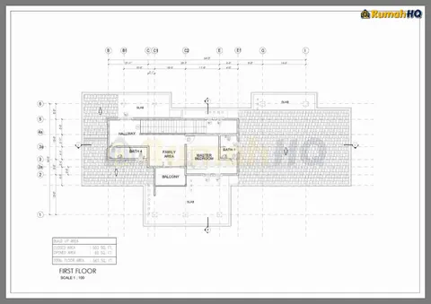 Technical drawing for house RHQ-D1-01, sheet 2 of 15