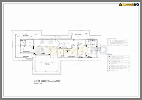 Technical drawing for house RHQ-D1-01, sheet 4 of 15