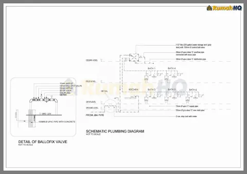 Technical drawing for house RHQ-D1-01, sheet 6 of 15