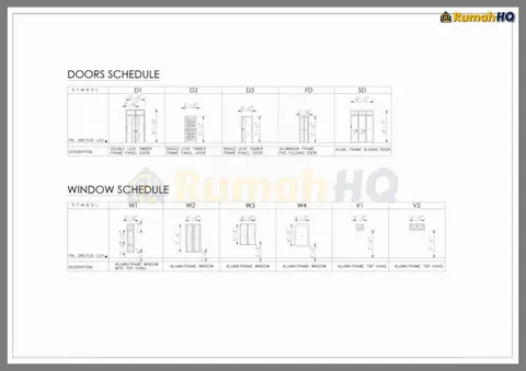 Technical drawing for house RHQ-D1-01, sheet 10 of 15