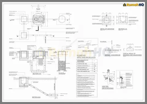 Technical drawing for house RHQ-D1-01, sheet 15 of 15