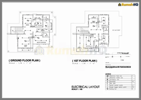 Technical drawing for house RHQ-D1-02, sheet 1 of 11