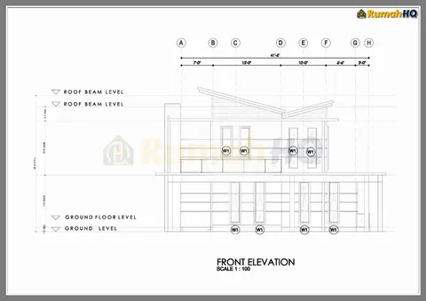 Technical drawing for house RHQ-D1-02, sheet 3 of 11