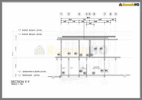Technical drawing for house RHQ-D1-02, sheet 11 of 11