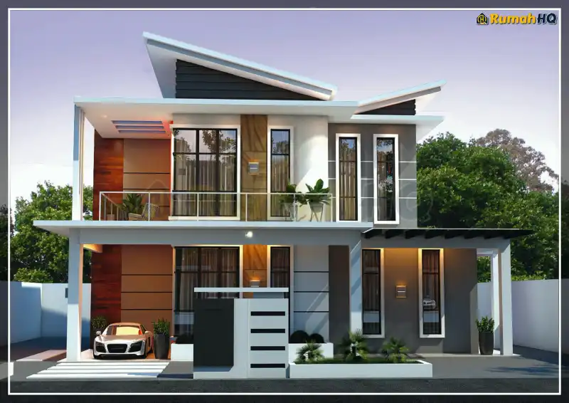 3D view of house RHQ-D1-02 — 2 storey, 2,268 sq ft, 4 bedrooms, 4 bathrooms