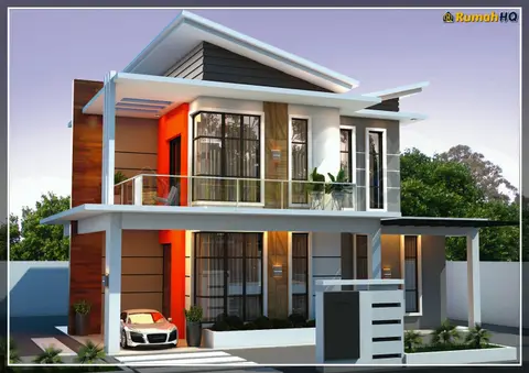 3D view 2 of 5, house RHQ-D1-02 — Bungalow · 2 storey · 4 bed · 4 bath