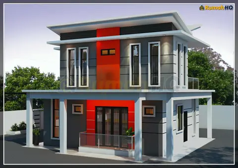 3D view 3 of 5, house RHQ-D1-02 — Bungalow · 2 storey · 4 bed · 4 bath