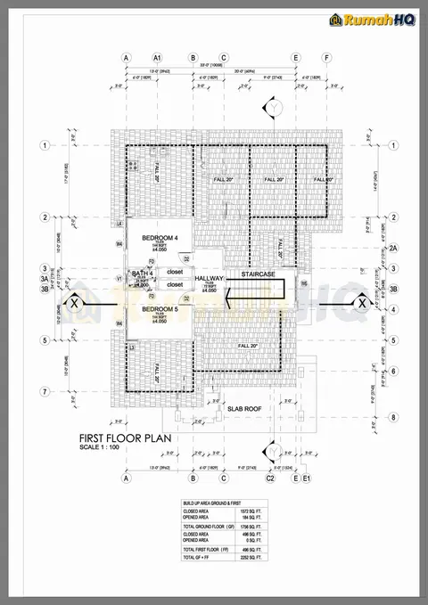 Technical drawing for house RHQ-D1-03, sheet 2 of 12