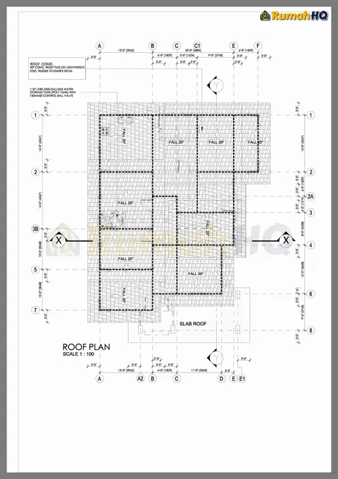 Technical drawing for house RHQ-D1-03, sheet 5 of 12