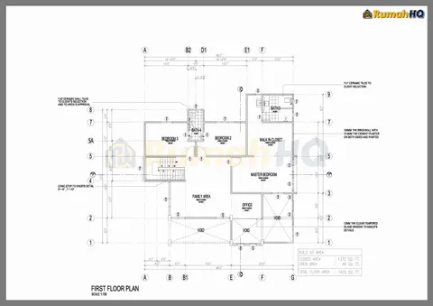 Technical drawing for house RHQ-D1-04, sheet 2 of 9