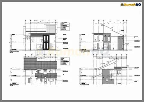 Technical drawing for house RHQ-D1-04, sheet 4 of 9