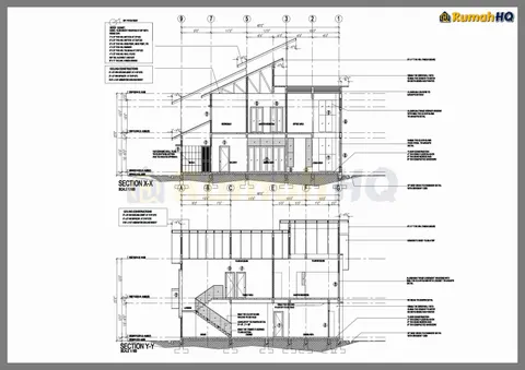 Technical drawing for house RHQ-D1-04, sheet 5 of 9