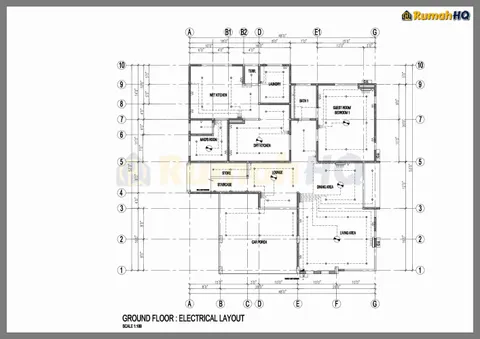 Technical drawing for house RHQ-D1-04, sheet 6 of 9