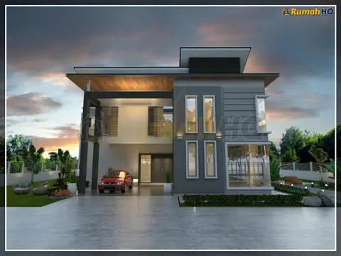 3D view 3 of 5, house RHQ-D1-04 — Bungalow · 2 storey · 4 bed · 4 bath