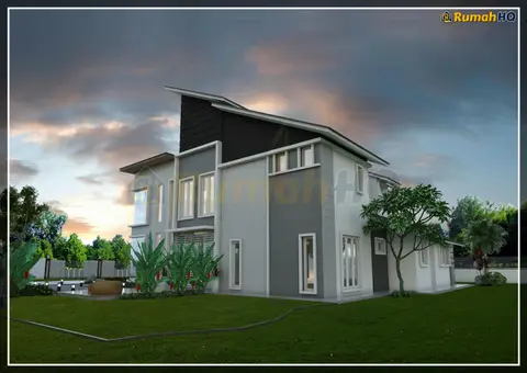 3D view 4 of 5, house RHQ-D1-04 — Bungalow · 2 storey · 4 bed · 4 bath