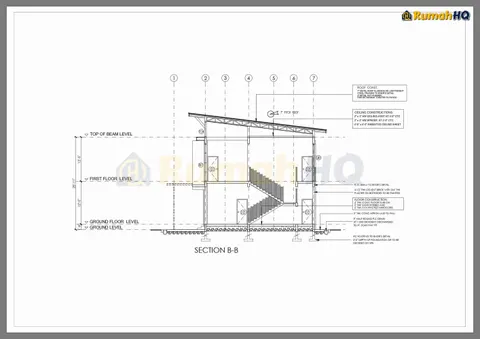 Technical drawing for house RHQ-D1-05, sheet 8 of 15