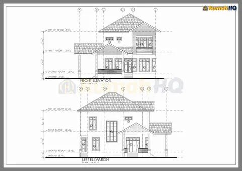 Technical drawing for house RHQ-D1-06, sheet 4 of 14