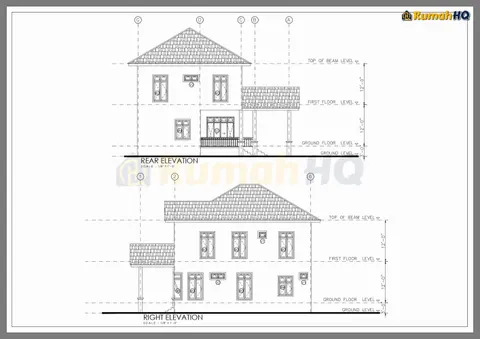 Technical drawing for house RHQ-D1-06, sheet 5 of 14