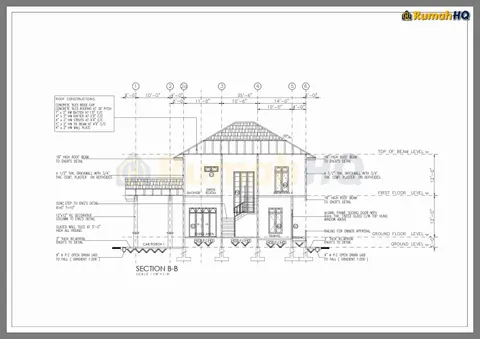 Technical drawing for house RHQ-D1-06, sheet 7 of 14