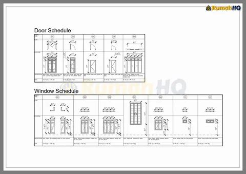 Technical drawing for house RHQ-D1-06, sheet 8 of 14