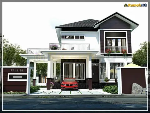 3D view 1 of 5, house RHQ-D1-06 — Bungalow · 2 storey · 5 bed · 5 bath