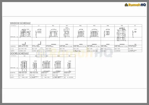Technical drawing for house RHQ-D1-07, sheet 11 of 17