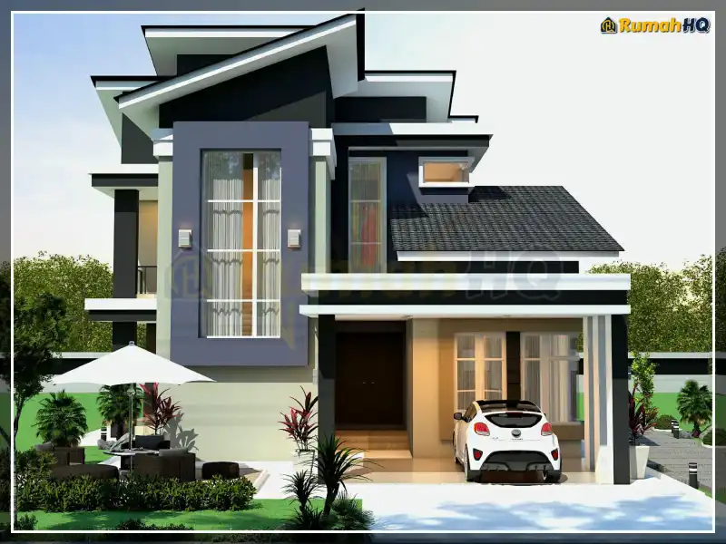 3D view of house RHQ-D1-07 — 2 storey, 2,681 sq ft, 5 bedrooms, 5 bathrooms