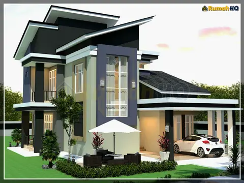 3D view 3 of 5, house RHQ-D1-07 — Bungalow · 2 storey · 5 bed · 5 bath