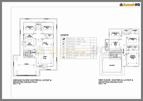 Technical drawing for house RHQ-D1-08, sheet 3 of 12
