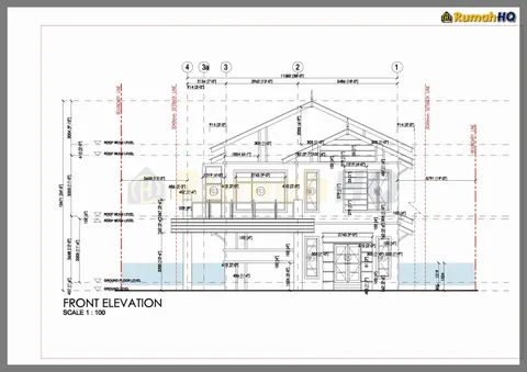 Technical drawing for house RHQ-D1-08, sheet 4 of 12