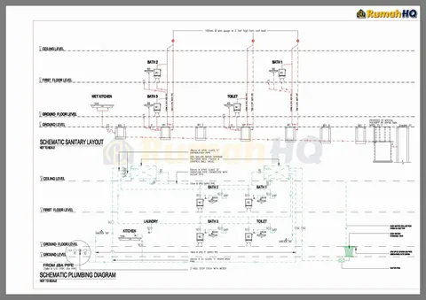 Technical drawing for house RHQ-D1-08, sheet 9 of 12