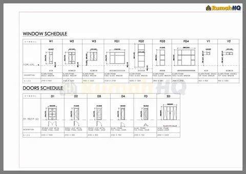 Technical drawing for house RHQ-D1-08, sheet 12 of 12