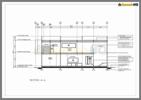 Technical drawing for house RHQ-D1-09, sheet 8 of 15