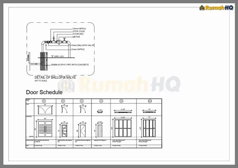 Technical drawing for house RHQ-D1-09, sheet 12 of 15