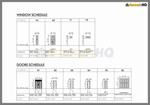 Technical drawing for house RHQ-D1-10, sheet 10 of 10