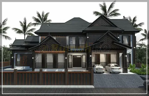 3D view 1 of 5, house RHQ-D1-10 — Bungalow · 2 storey · 7 bed · 8 bath