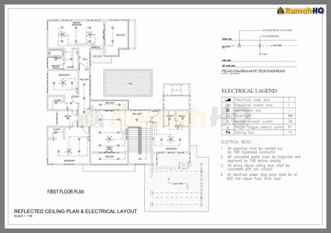 Technical drawing for house RHQ-D1-11, sheet 2 of 13