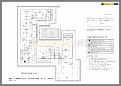 Technical drawing for house RHQ-D1-11, sheet 3 of 13