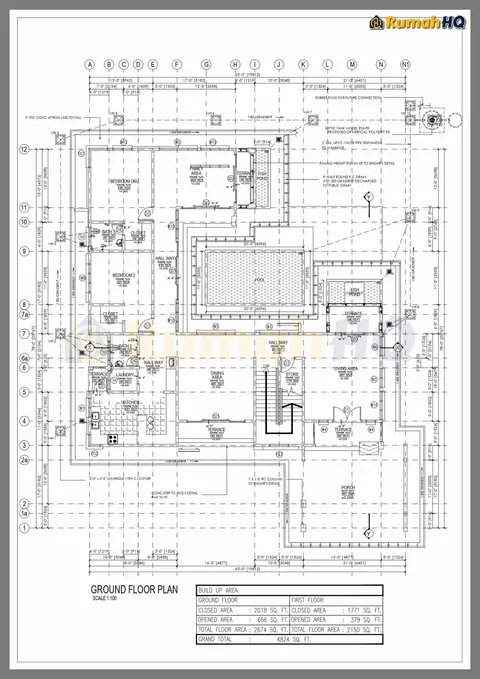 Technical drawing for house RHQ-D1-11, sheet 5 of 13