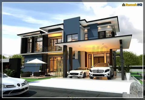 3D view 3 of 5, house RHQ-D1-11 — Bungalow · 2 storey · 6 bed · 5 bath