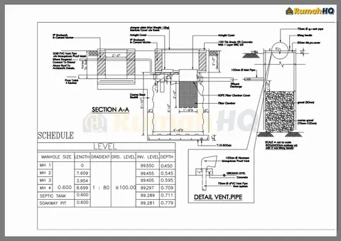 Technical drawing for house RHQ-D1-12, sheet 4 of 14